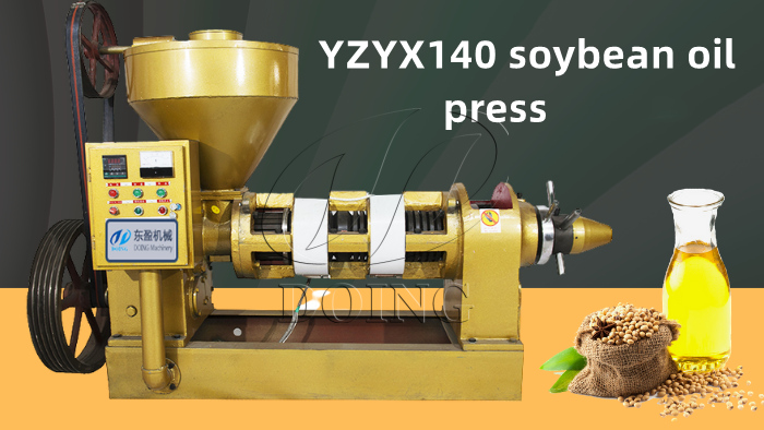 Máy ép dầu đậu nành YZYX140