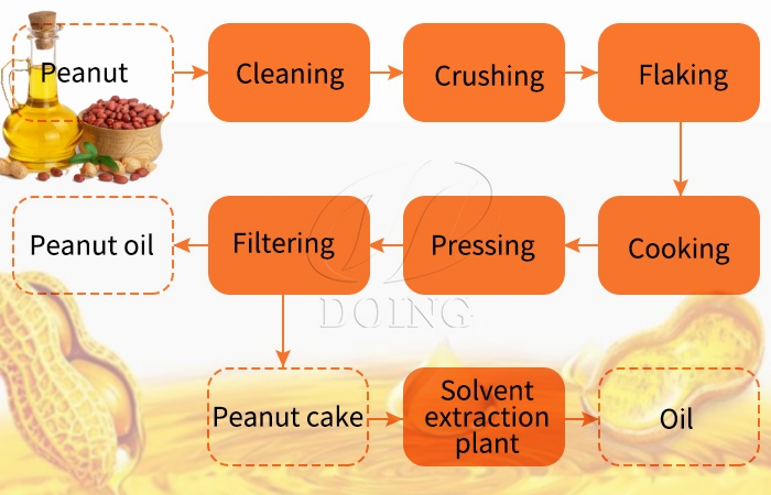 Các bước chiết xuất dầu đậu phộng.jpg