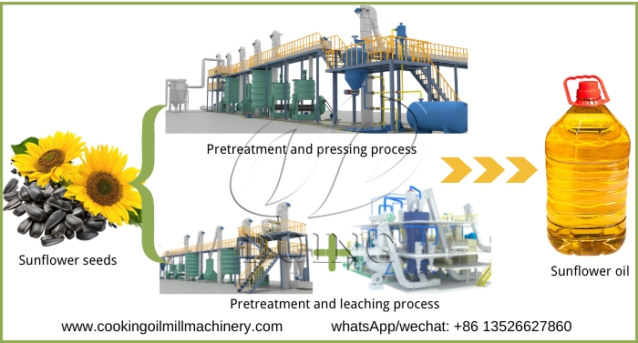 phương pháp sản xuất dầu hướng dương