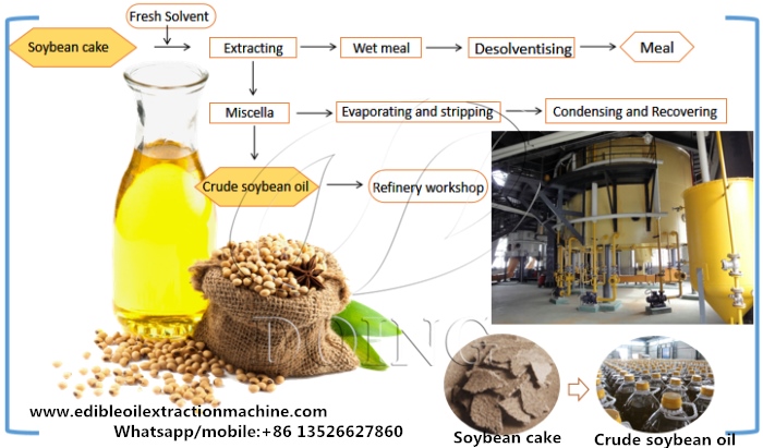 Quy trình chiết xuất dung môi dầu đậu nành